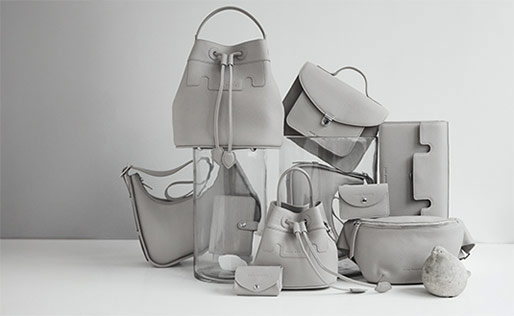 collection leather hand bag galet