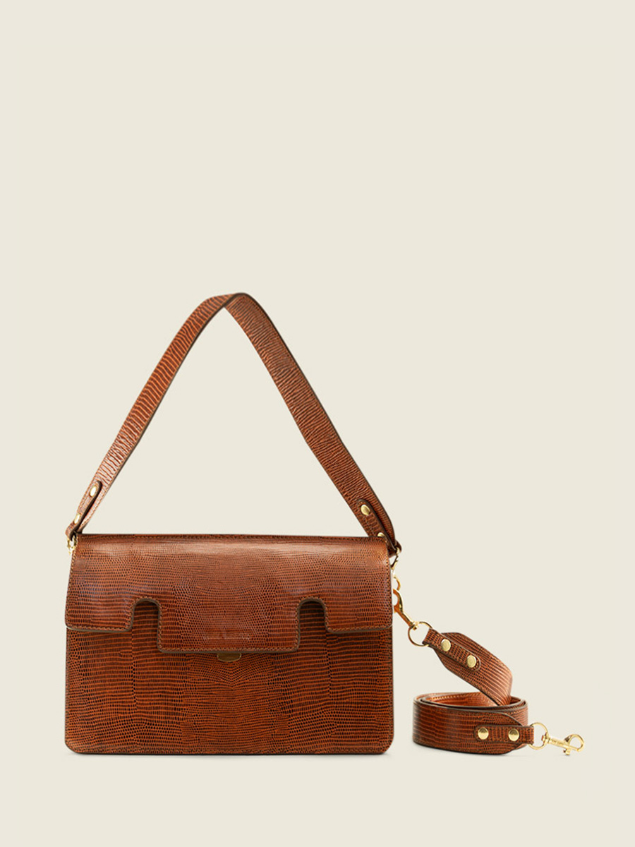 foto-vista-frontal-bolso-baguette-cuero-marrón-gabrielle-1960-paul-marius-w42-l-l