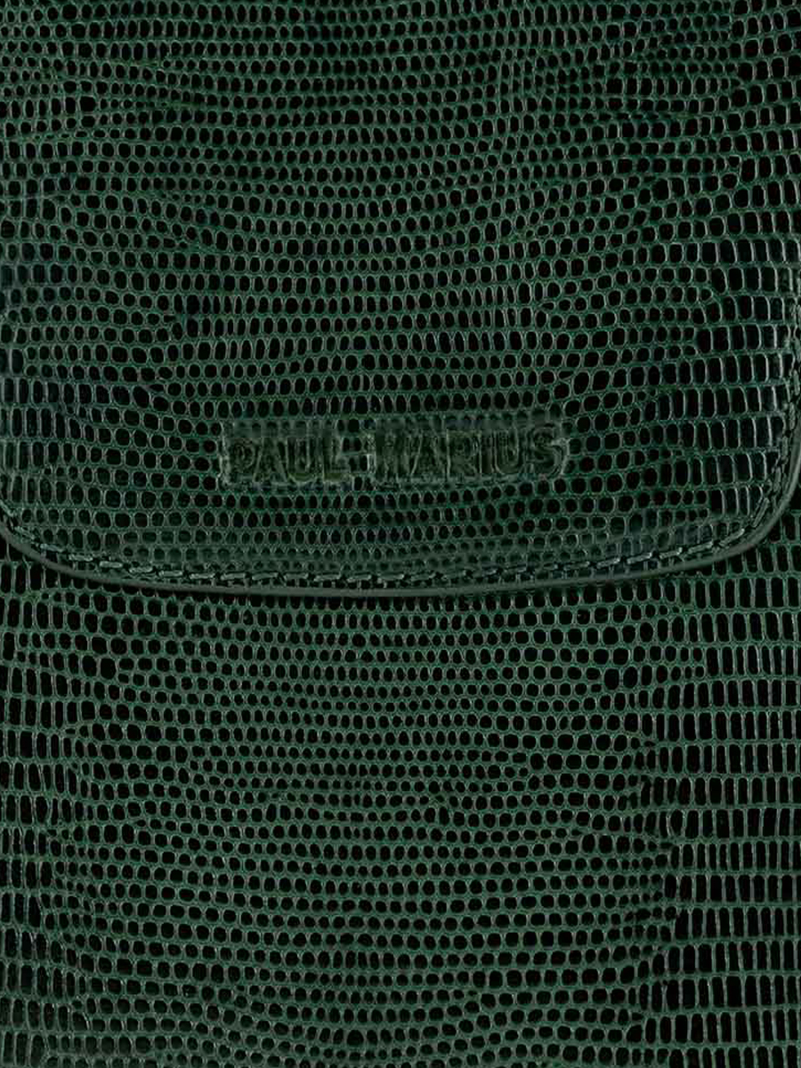 foto-en-primer-plano-material-bolso-media-luna-cuero-verde-garance-1960-paul-marius-w40-l-dg