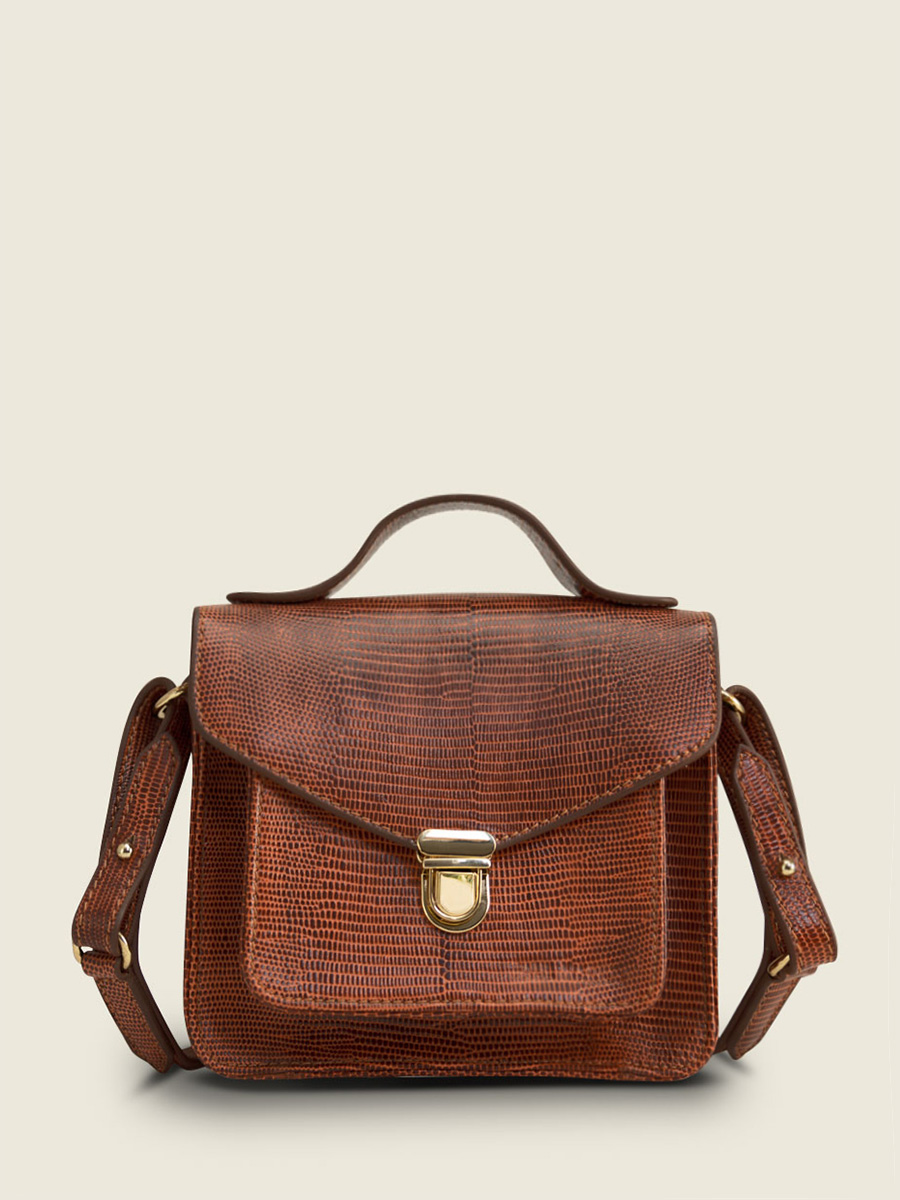 foto-vista-frontal-bolso-de-mano-cuero-marrón-mademoiselle-george-xs-1960-paul-marius-w05xs-l-l