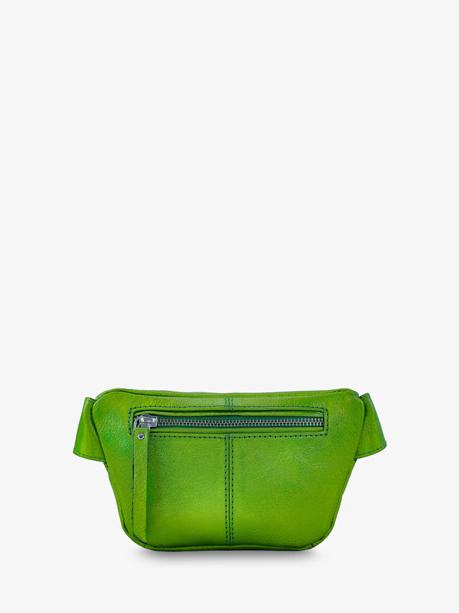 foto-vista-posterior-mini-bolso-banana-cuero-verde-metalizado-mujer-labanane-xs-absinthe-paul-marius-m503xs-gr-b