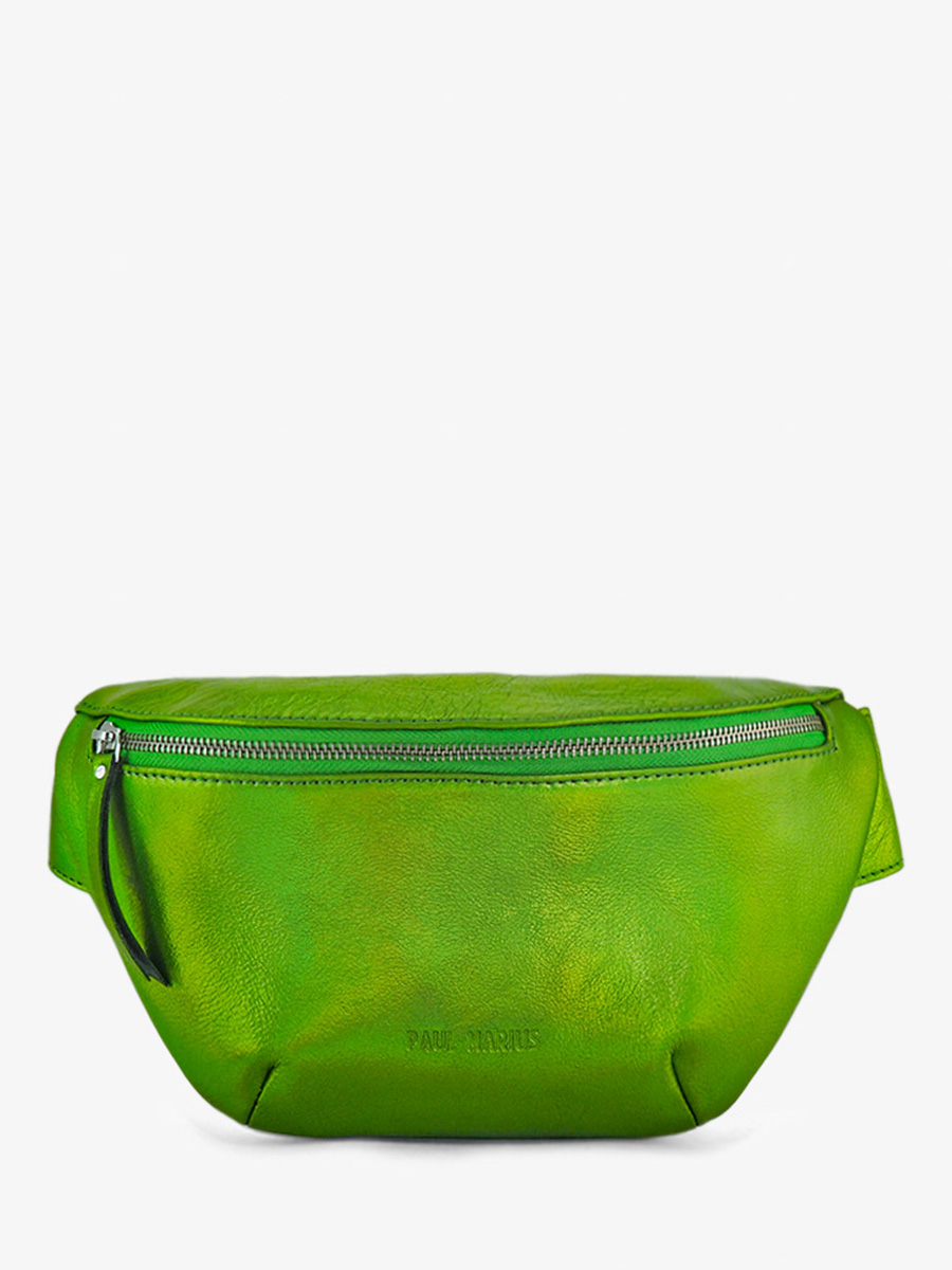 foto-vista-frontal-bolsa-banana-de-cuero-verde-labanane-absinthe-paul-marius-m503-gr-b