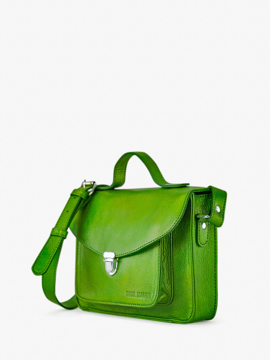 foto-vista-lateral-bolso-bandolera-cuero-mujer-verde-mademoiselle-george-absinthe-paul-marius-w05-gr-b