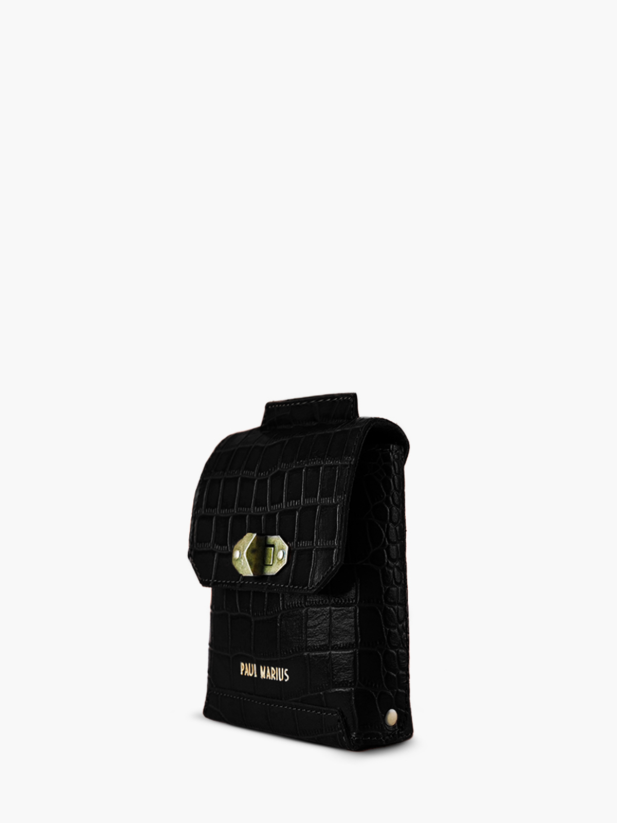 foto-vista-lateral-bolso-teléfono-cuero-mujer-agathe-alligator-negro-paul-marius-m70-a-b