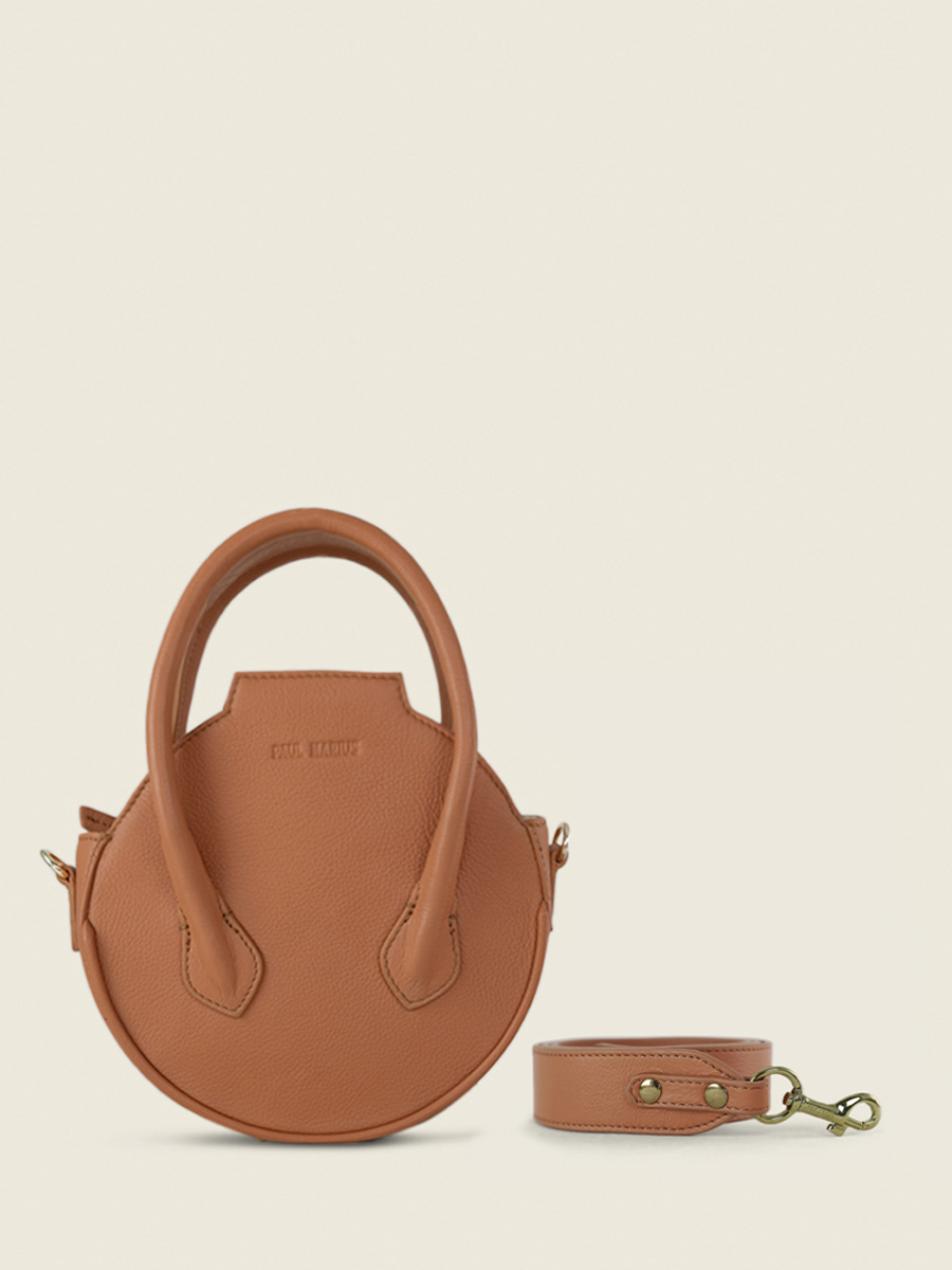 foto-vista-lateral-bolso-de-mano-cuero-marrón-aline-art-deco-caramel-paul-marius-w34-ad-ca