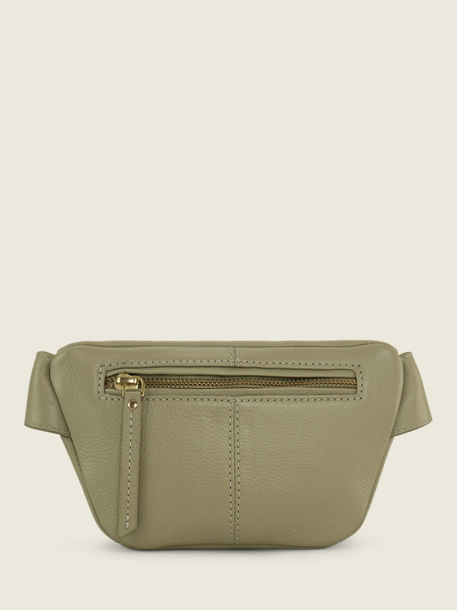 foto-vista-lateral-mini-bolso-banana-cuero-verde-labanane-xs-art-deco-almendra-paul-marius-m503xs-ad-al