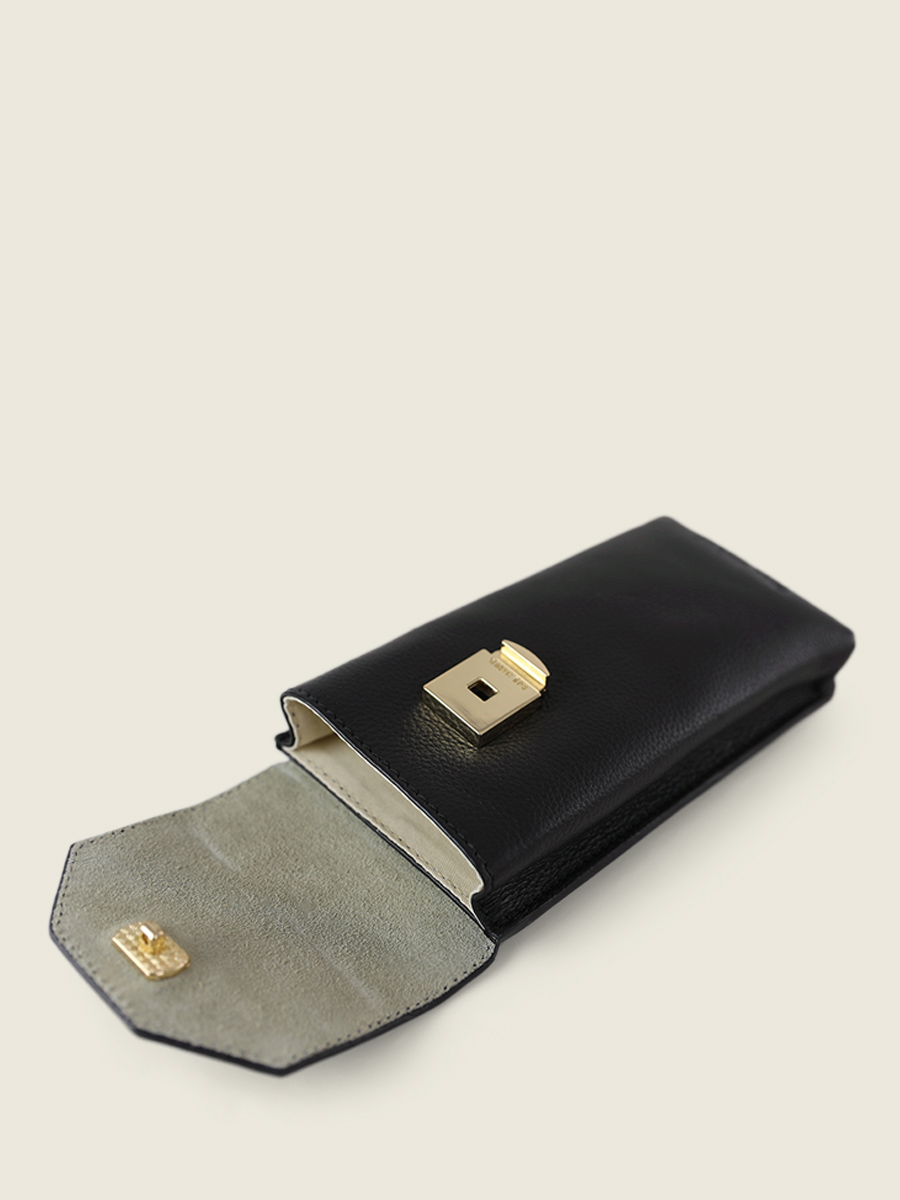foto-vista-trasera-bolso-teléfono-cuero-negro-eva-art-deco-negro-paul-marius-m71-ad-b