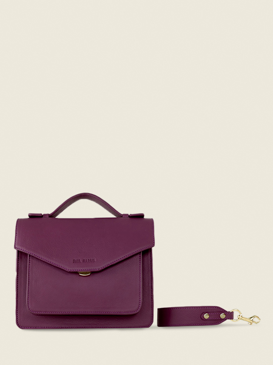 foto-vista-frontal-bolso-de-mano-cuero-morado-simone-art-deco-zinzolin-paul-marius-w33-ad-zi
