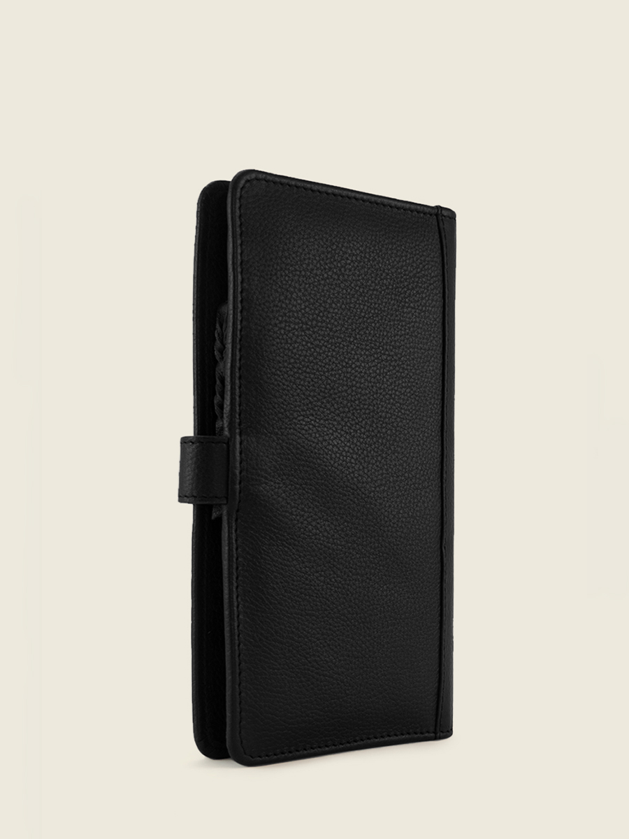 foto-vista-lateral-cartera-cuero-negro-charlotte-n2-art-deco-negro-paul-marius-m67-ad-b
