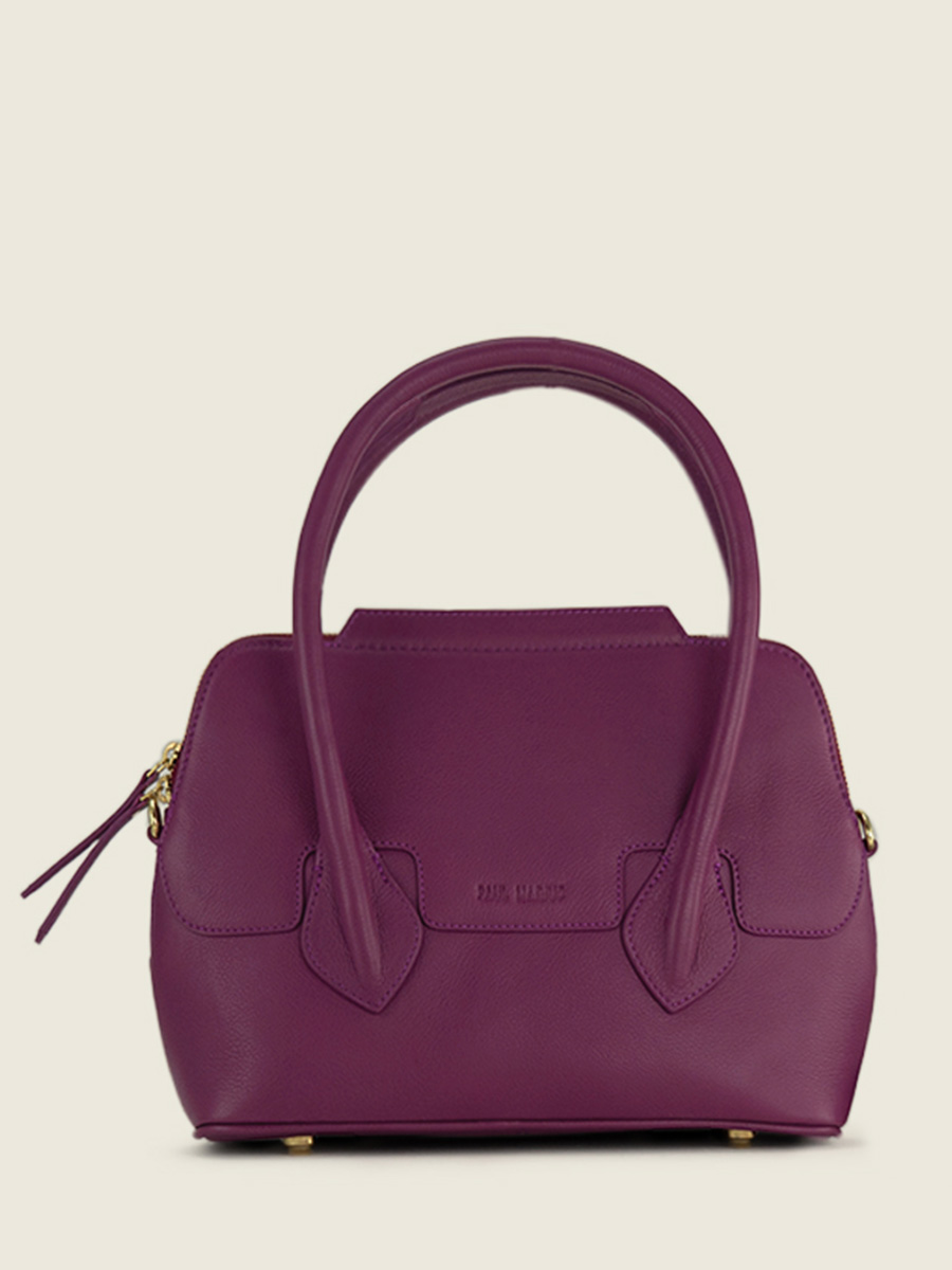 foto-vista-frontal-bolso-de-mano-de-cuero-morado-gisele-s-art-deco-zinzolin-paul-marius-w32s-ad-zi