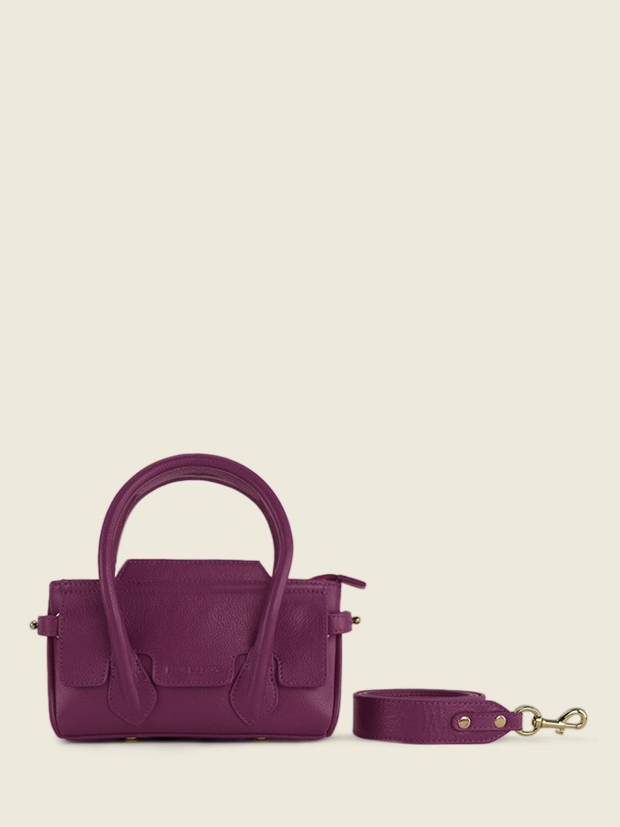 foto-vista-frontal-mini-bolso-de-mano-de-cuero-morado-madeleine-xs-art-deco-zinzolin-paul-marius-w31xs-ad-zi