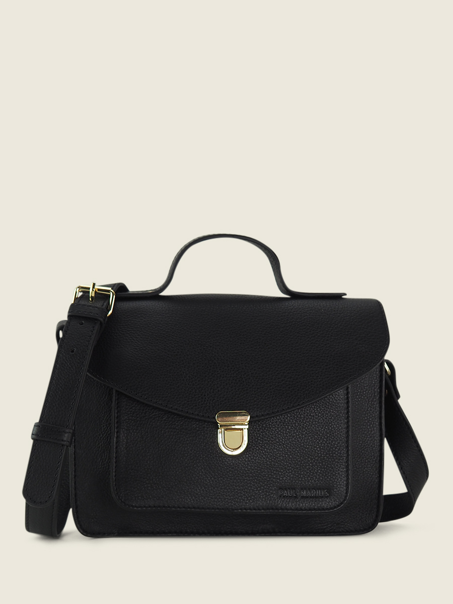 foto-vista-frontal-bolso-de-mano-cuero-mujer-negro-mademoiselle-george-art-deco-negro-paul-marius-w05-ad-b