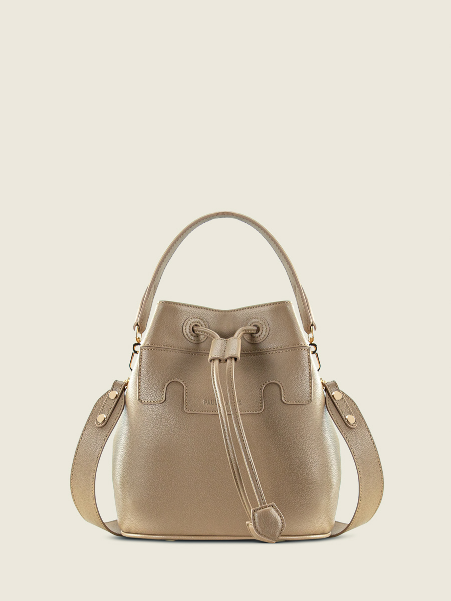 bolso-cubo-cuero-marrón-capucine-taupe-vista-frontal-w39-bei
