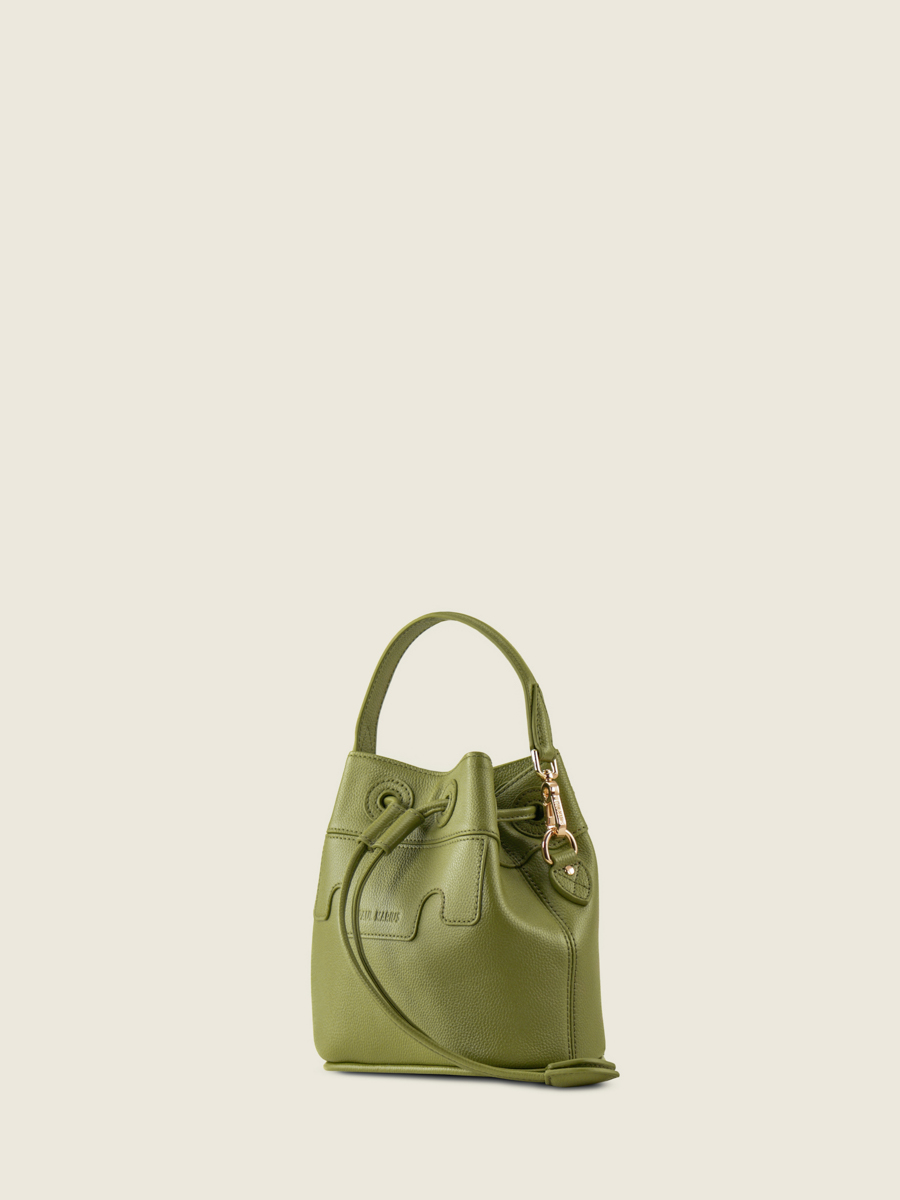 mini-bolso-cubo-de-cuero-capucine-xs-verde-oliva-vista-lateral-w39xs-gr-o