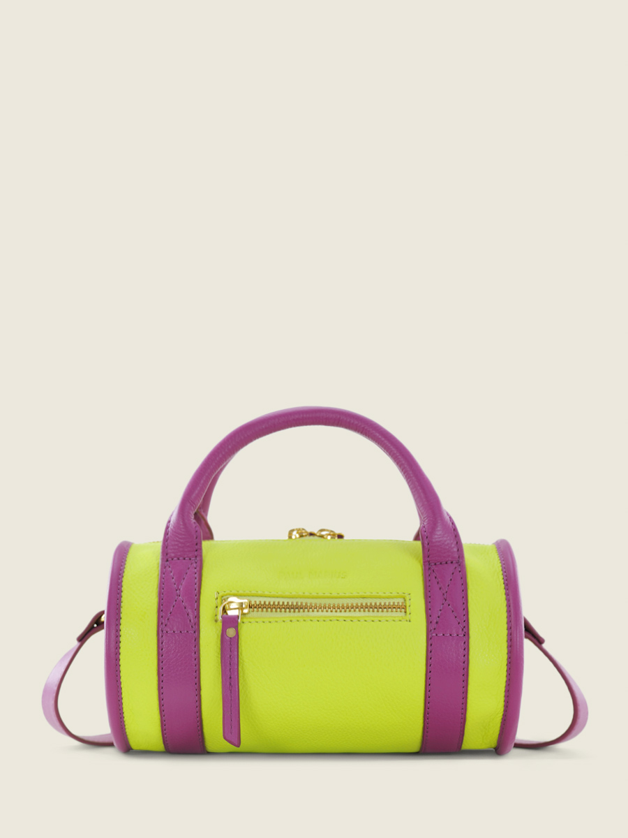 foto-vista-lateral-mini-bolso-de-mano-de-cuero-verde-violeta-charlie-sorbet-manzana-casis-paul-marius-w30-sb-lgr-p