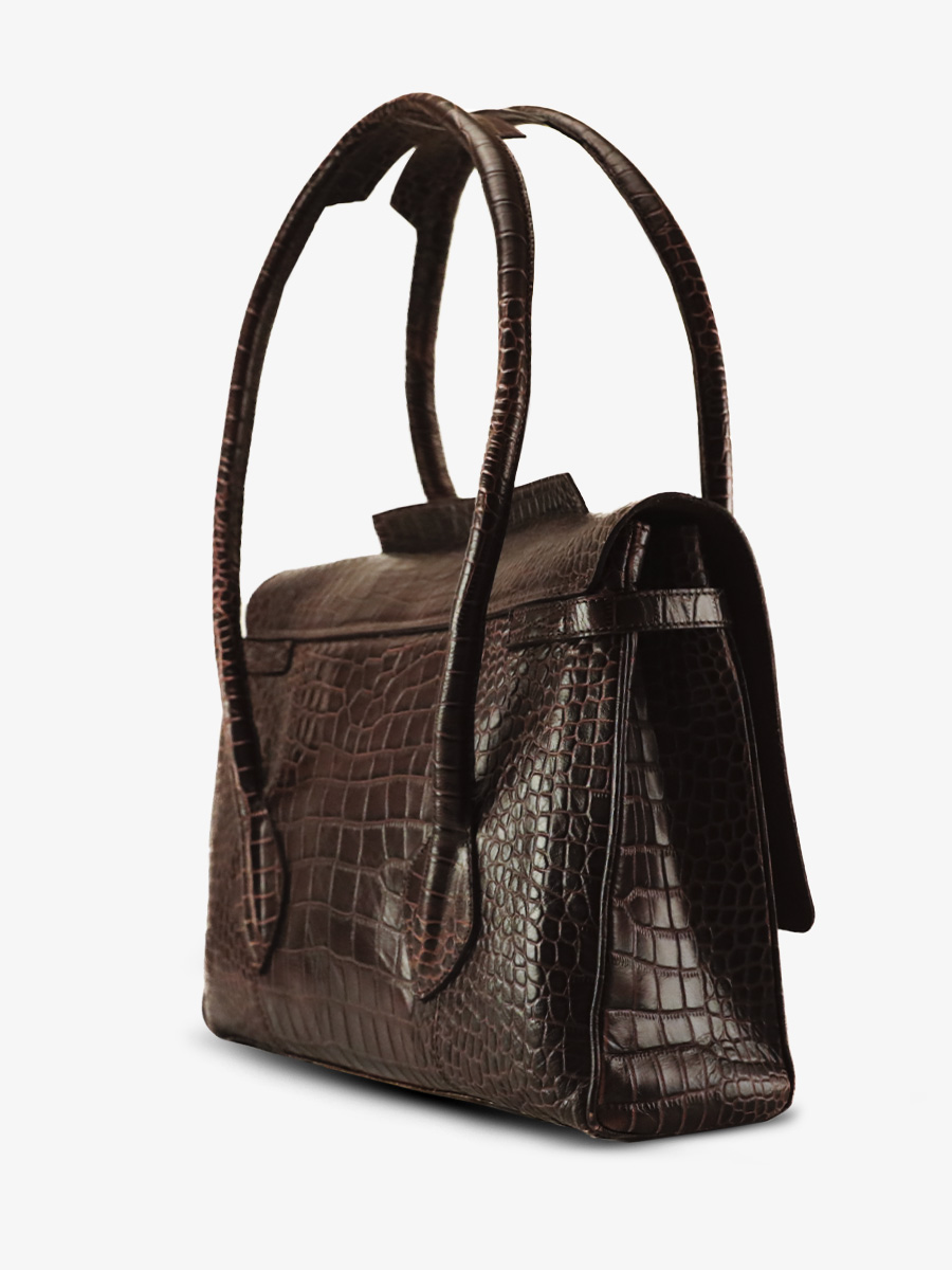 foto-vista-lateral-bolso-de-mano-de-cuero-para-mujer-colette-m-alligator-marron-paul-marius-w028m-a-db