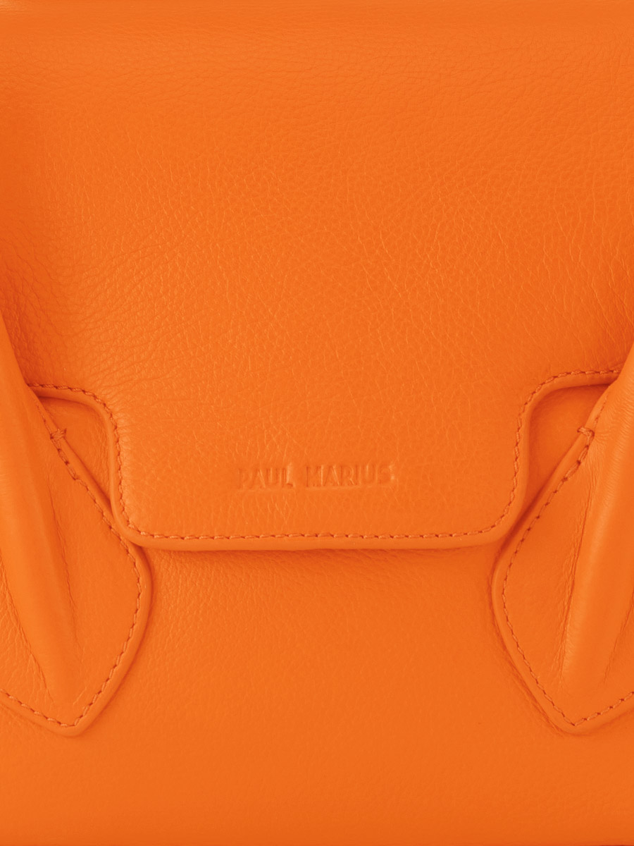 foto-en-primer-plano-material-bolso-de-mano-de-cuero-naranja-colette-s-sorbet-mango-paul-marius-w28s-sb-o
