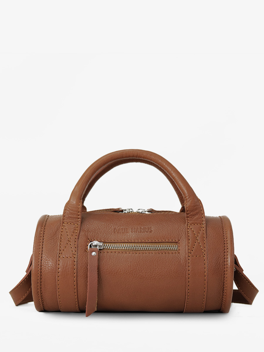 foto-vista-frontal-bolso-de-mano-cuero-marrón-mujer-charlie-natural-paul-marius-w30-l