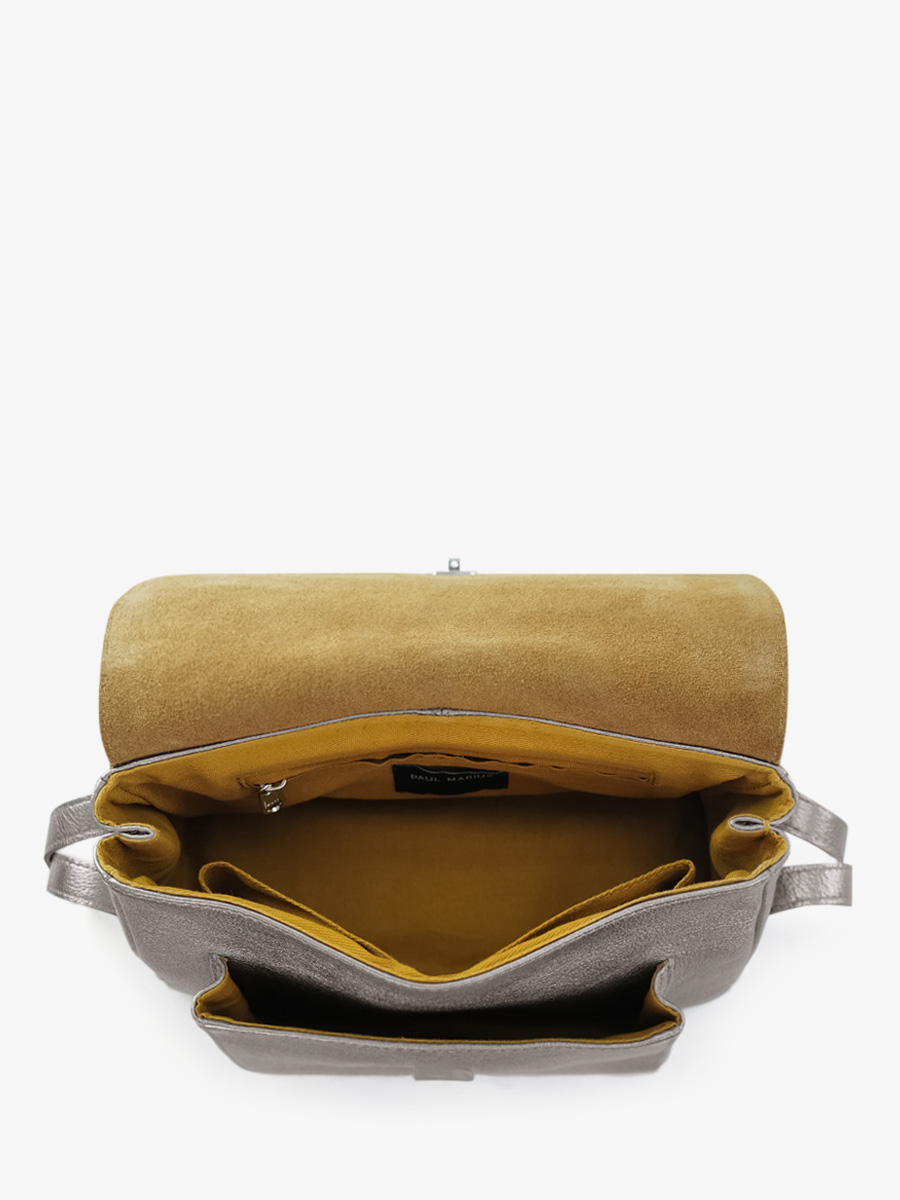 foto-vista-interior-bolso-bandolera-cuero-metalizado-plateado-diane-s-acero-paul-marius-w035s-gm