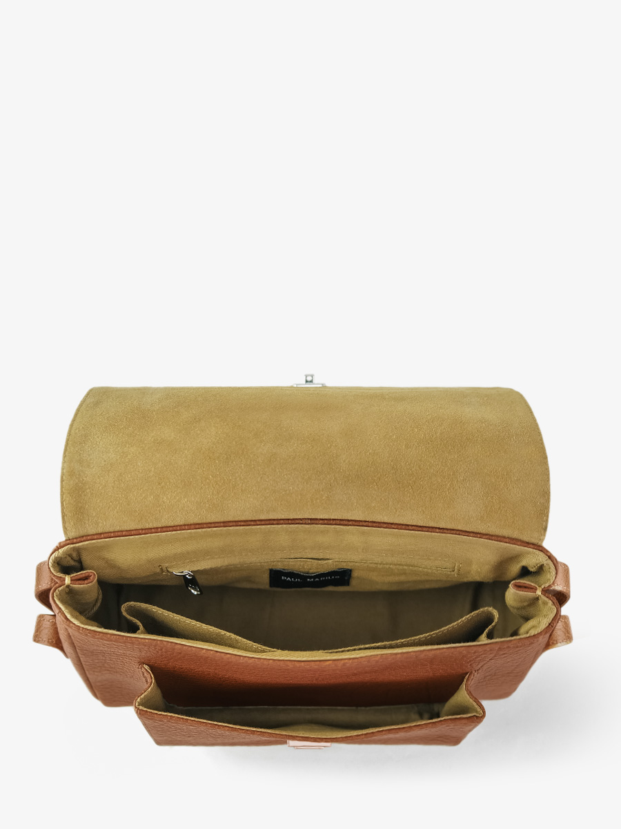 foto-vista-interior-bolso-bandolera-cuero-marrón-diane-s-marrón-paul-marius-w035s-l