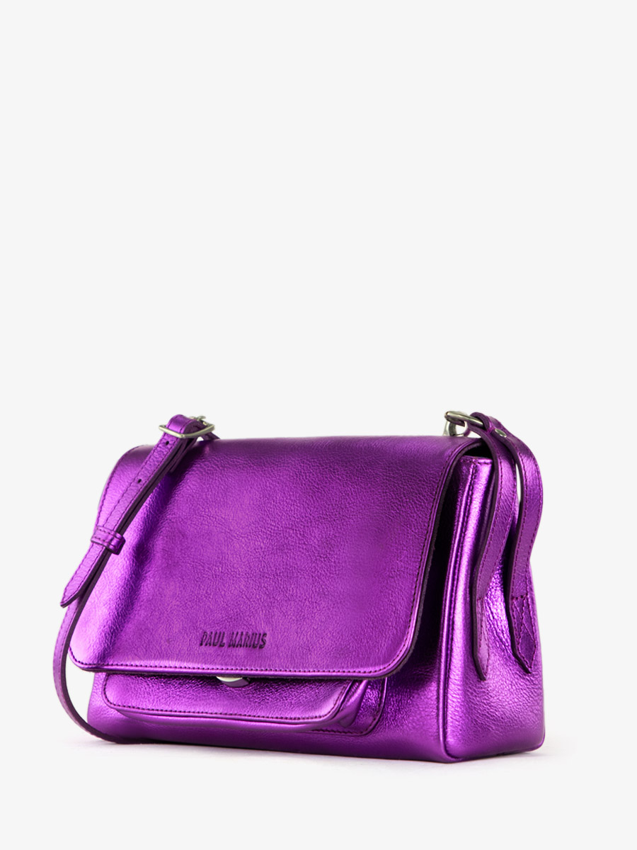 foto-vista-lateral-bolso-bandolera-cuero-violeta-metalizado-diane-s-bonbon-paul-marius-w35s-m-p