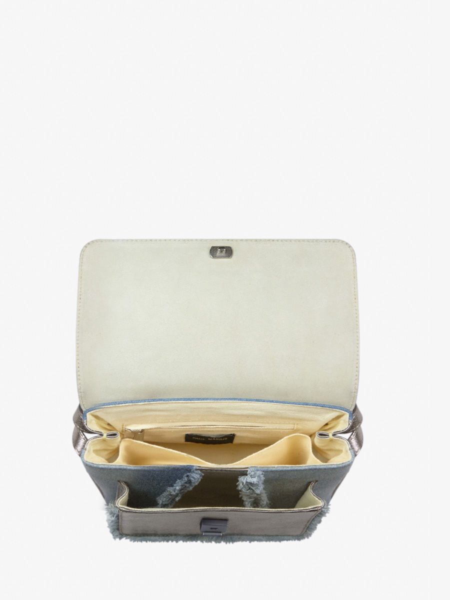 foto-vista-interior-bolso-bandolera-cuero-jean-plateado-diane-s-denim-acier-paul-marius-w35-gm-denim