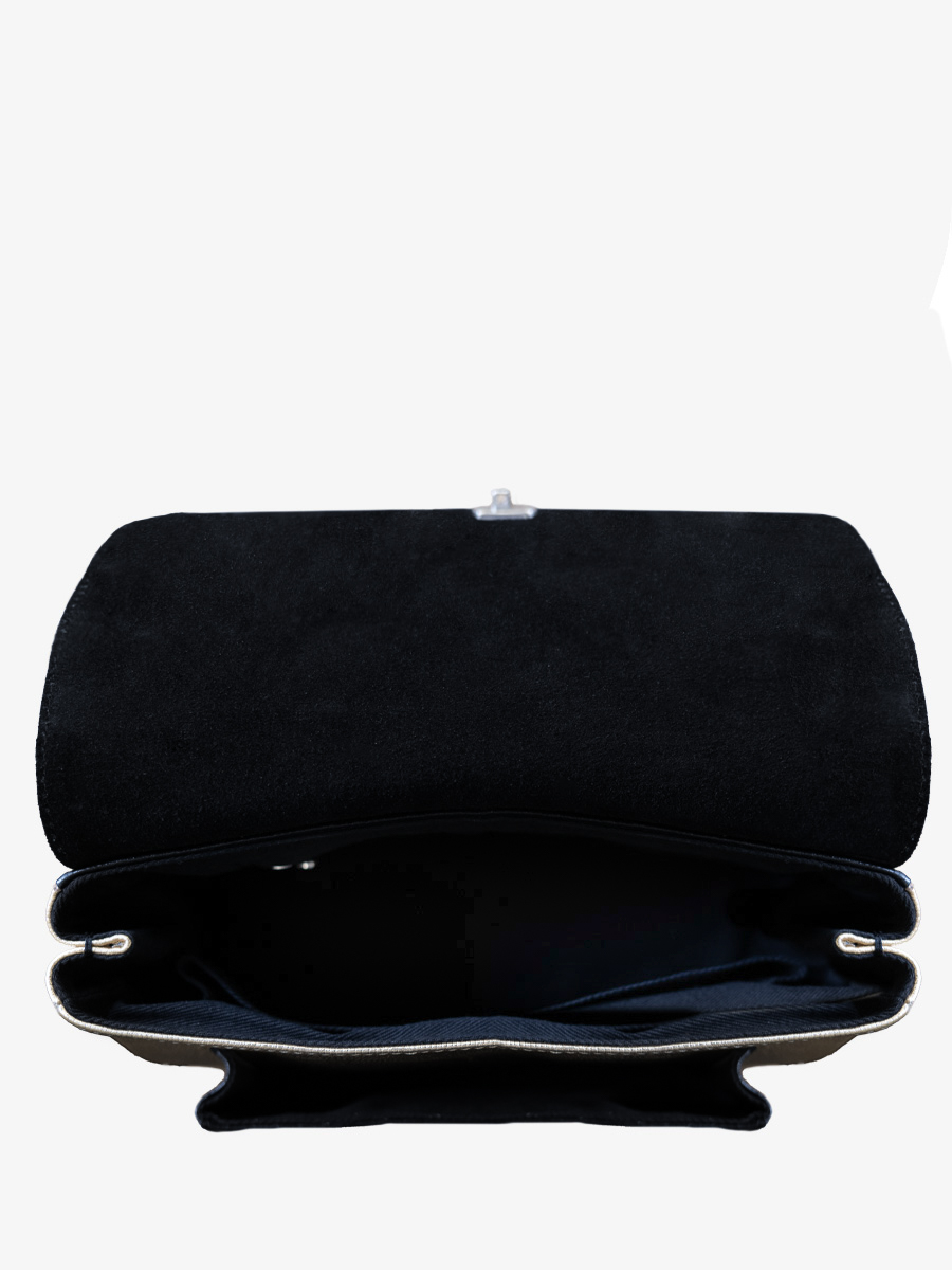 foto-vista-interior-bolso-bandolera-cuero-dorado-negro-diane-s-or-noir-paul-marius-w35s-l-g-b