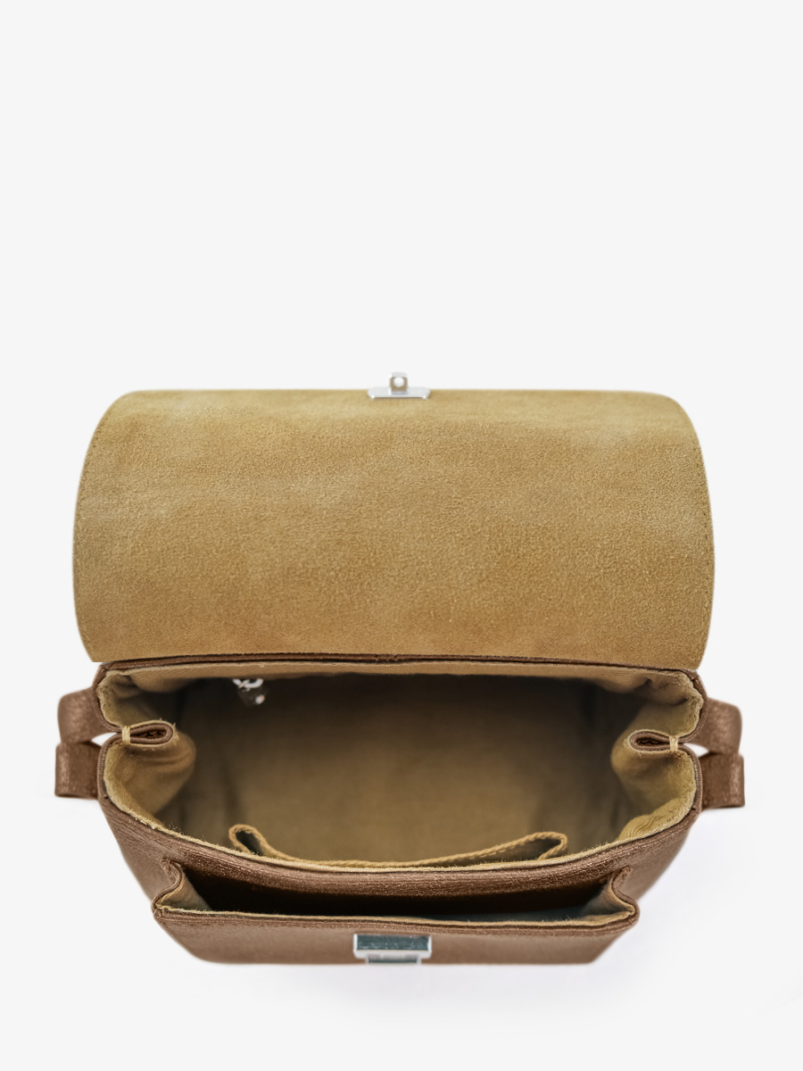 foto-vista-interior-mini-bolso-bandolera-cuero-metalizado-marrón-diane-xs-marrón-paul-marius-w035xs-c
