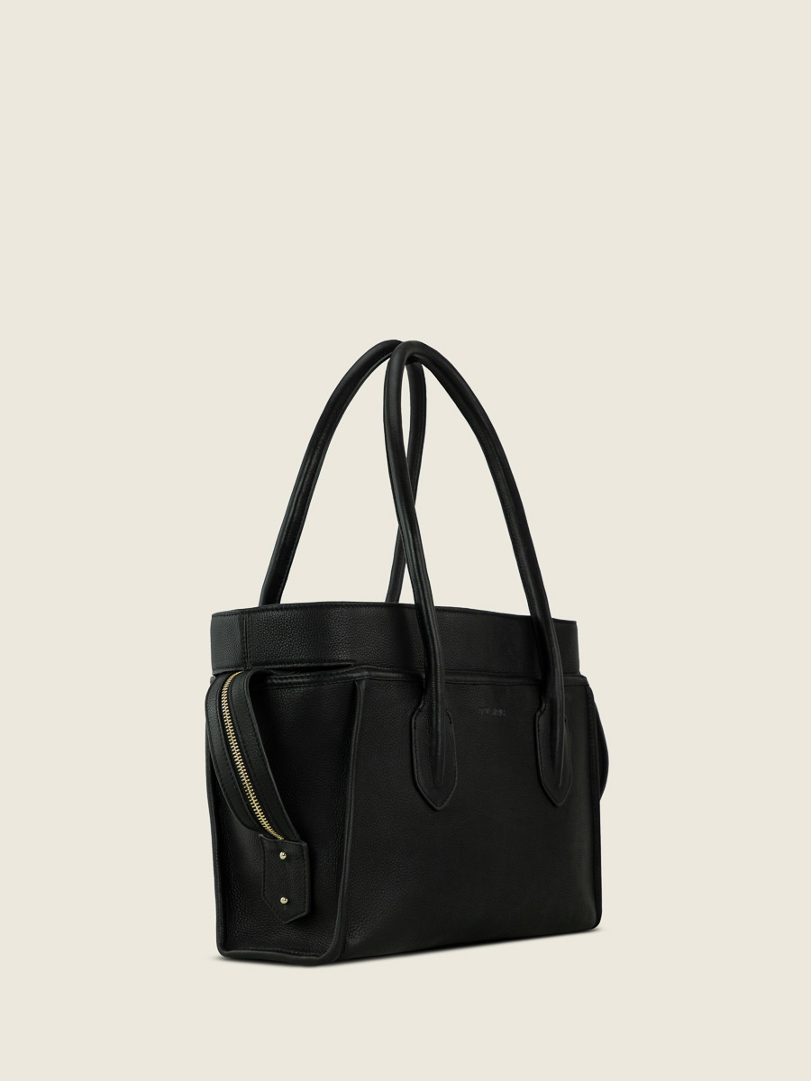 bolso-de-viaje-bolso-de-mano-eros-m-negro-carbón-vista-lateral-w52m-bm-b