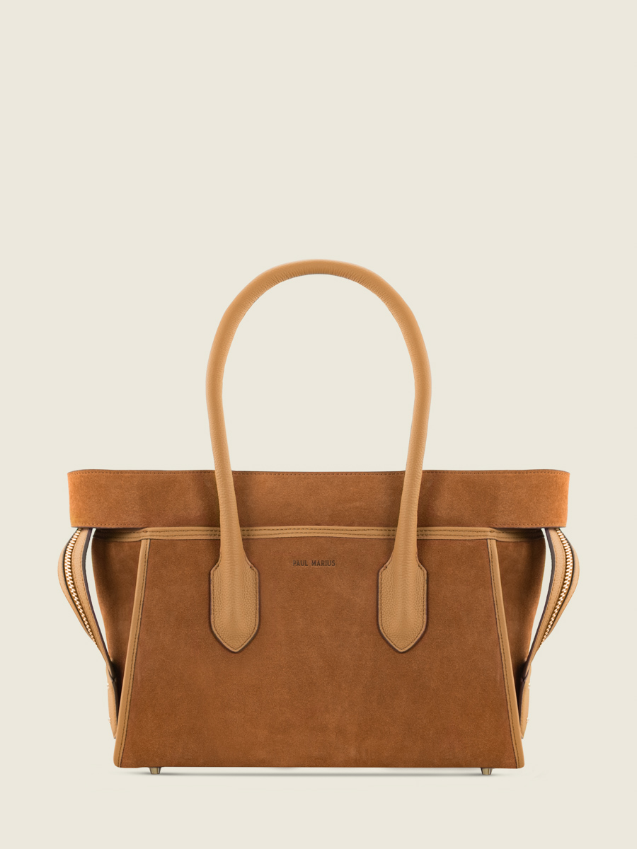 bolso-de-viaje-bolso-de-mano-marrón-eros-fauve-vista-frontal-w52m-su-co