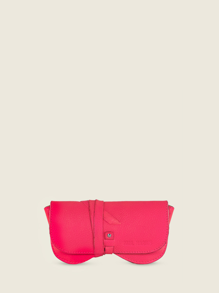 foto-vista-frontal-estuche-para-gafas-de-cuero-para-mujer-rosa-l-etui-a-lunettes-neon-paul-marius-m49-ne-pi