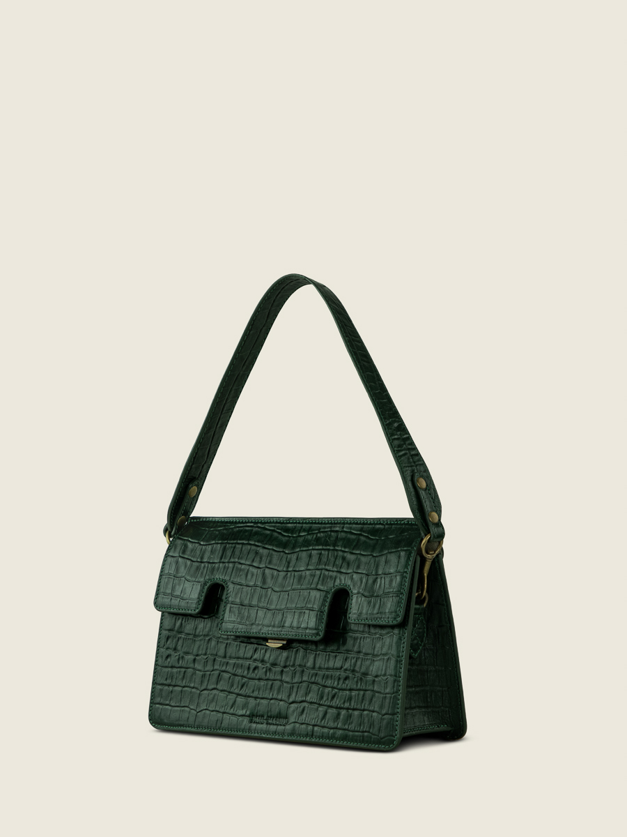 foto-vista-lateral-bolso-baguette-cuero-verde-gabrielle-heritage-malachite-paul-marius-w42-cr-dg