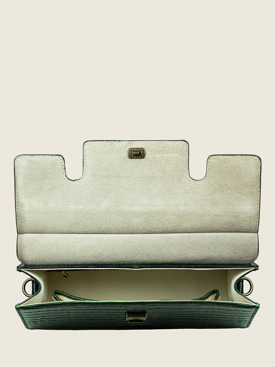 foto-vista-interior-bolso-baguette-cuero-verde-gabrielle-heritage-malachite-paul-marius-w42-cr-dg