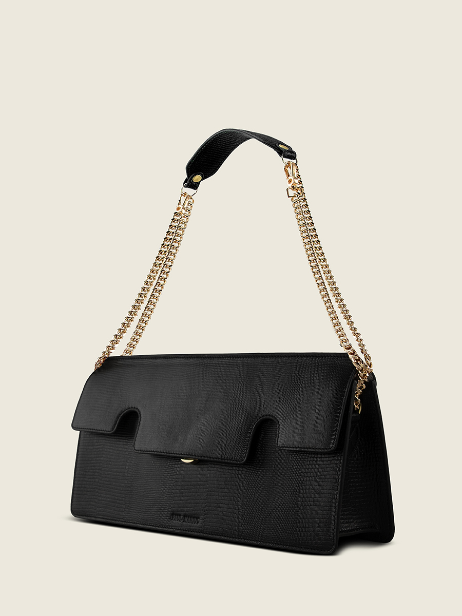 foto-vista-trasera-bolso-baguette-cuero-negro-azabache-gabrielle-ultra-long-1960-paul-marius-w42l-l-b