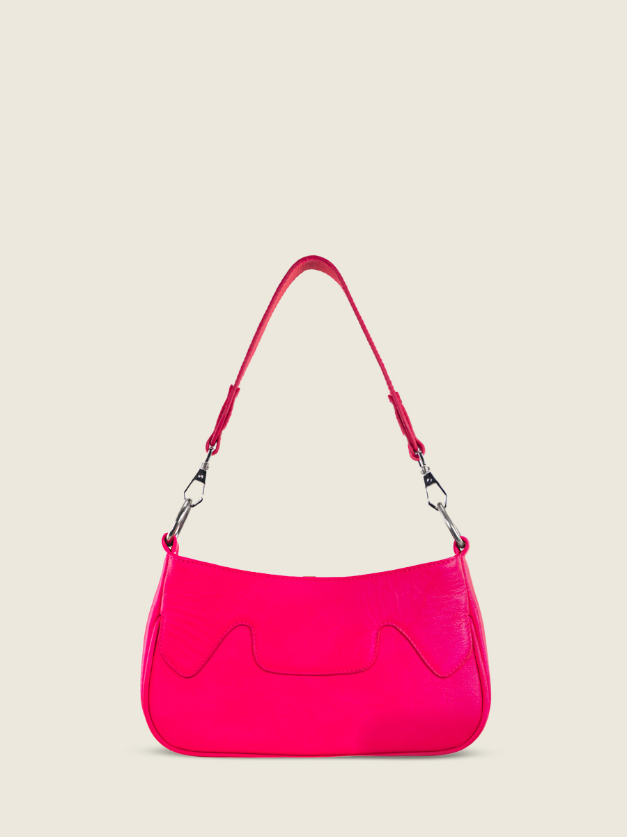 foto-vista-trasera-bolso-media-luna-cuero-rosa-garance-neon-paul-marius-w40-ne-pi