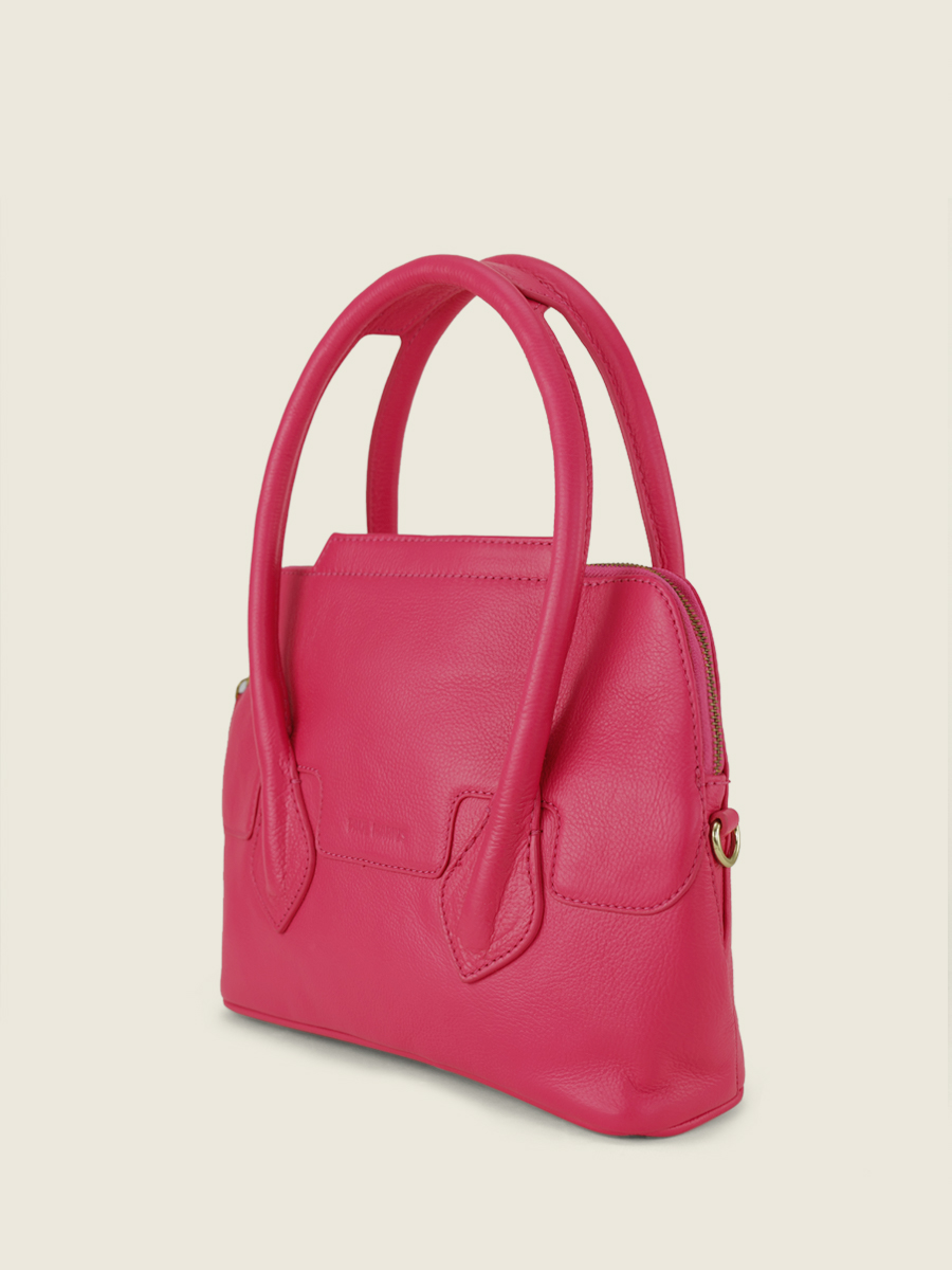 foto-vista-lateral-bolso-de-mano-de-cuero-rosa-gisele-s-sorbet-framboise-paul-marius-w32s-sb-pi