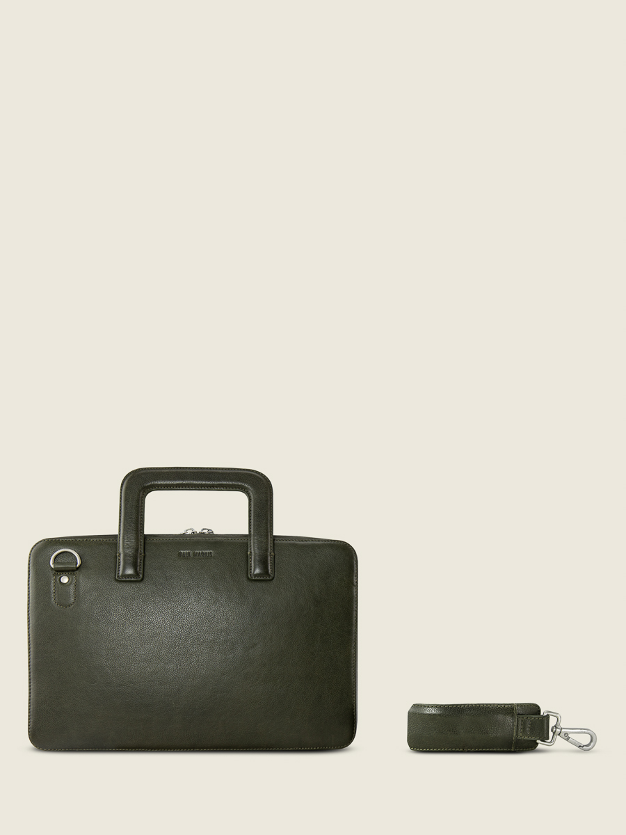 foto-vista-frontal-portadocumentos-cuero-unisex-verde-henri-verde-inglés-paul-marius-b10-gr