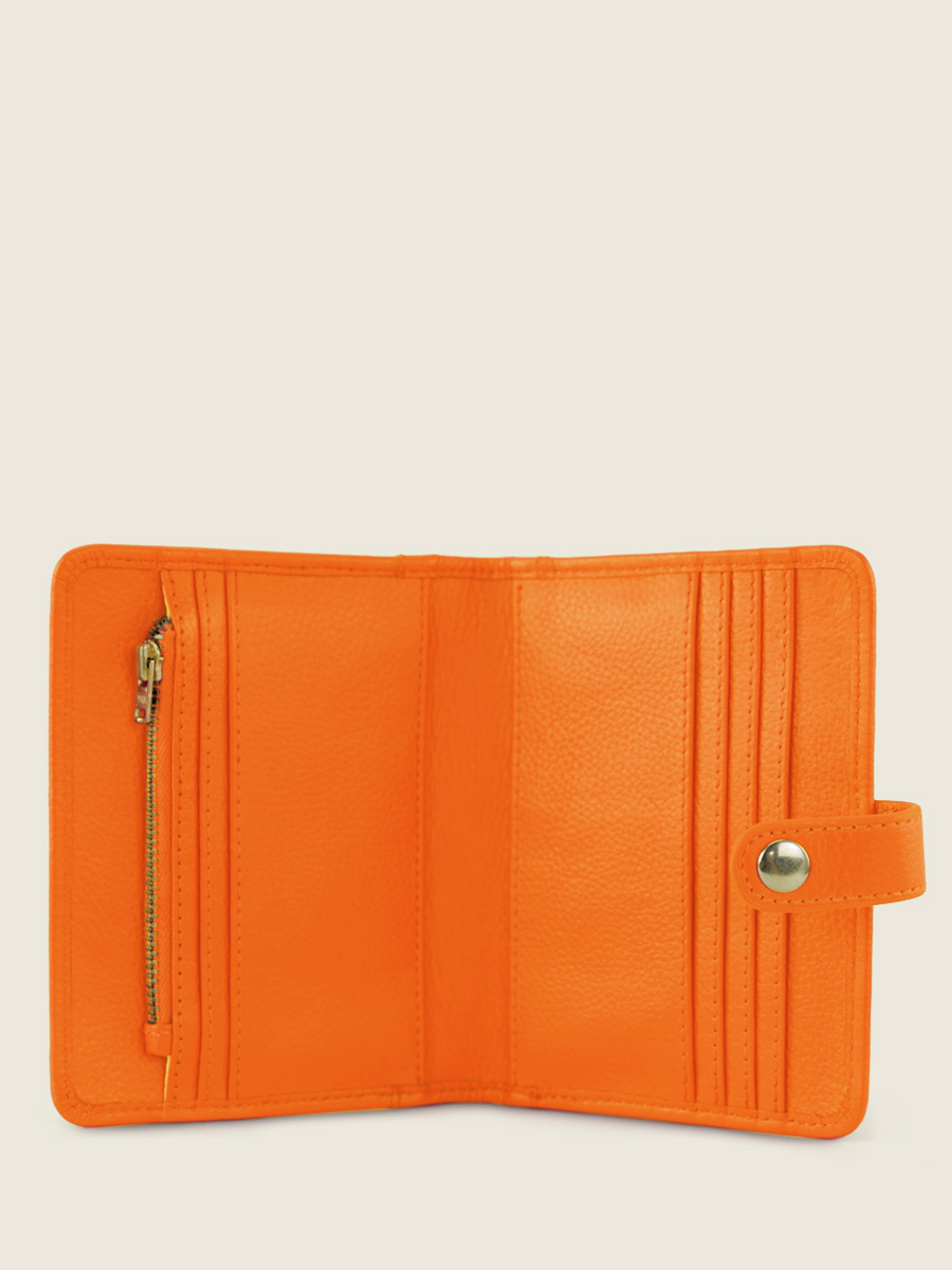 foto-vista-interior-cartera-cuero-naranja-leportefeuille-jeanne-sorbet-mango-paul-marius-m34-sb-o