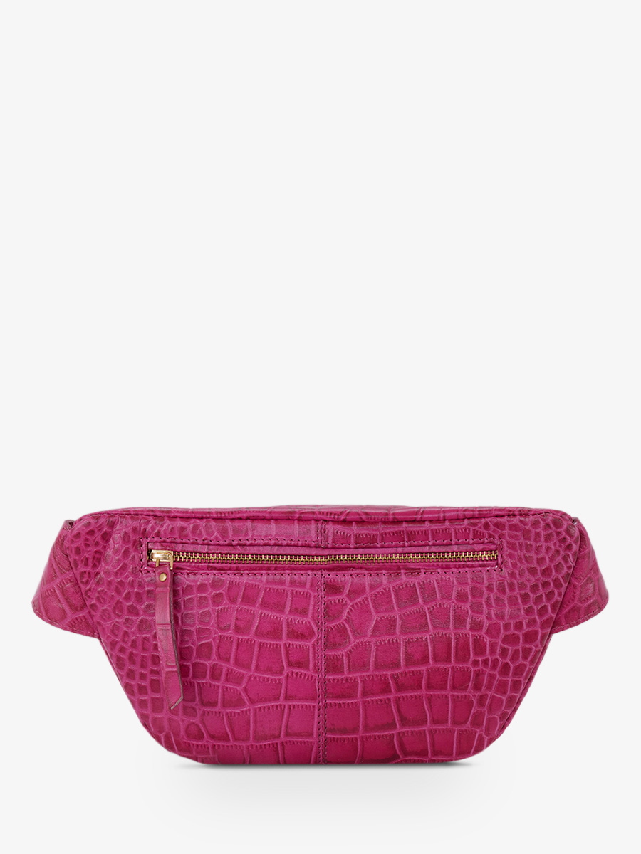 foto-vista-posterior-bolso-riñon-cuero-mujer-labanane-alligator-rosa-paul-marius-m503-a-pi
