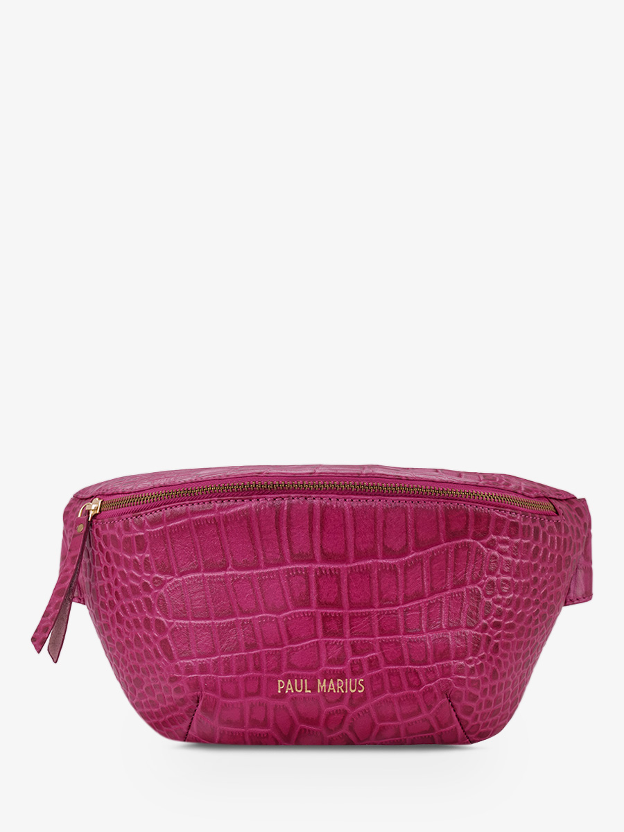 foto-vista-frontal-bolsa-banana-cuero-mujer-labanane-alligator-rosa-paul-marius-m503-a-pi