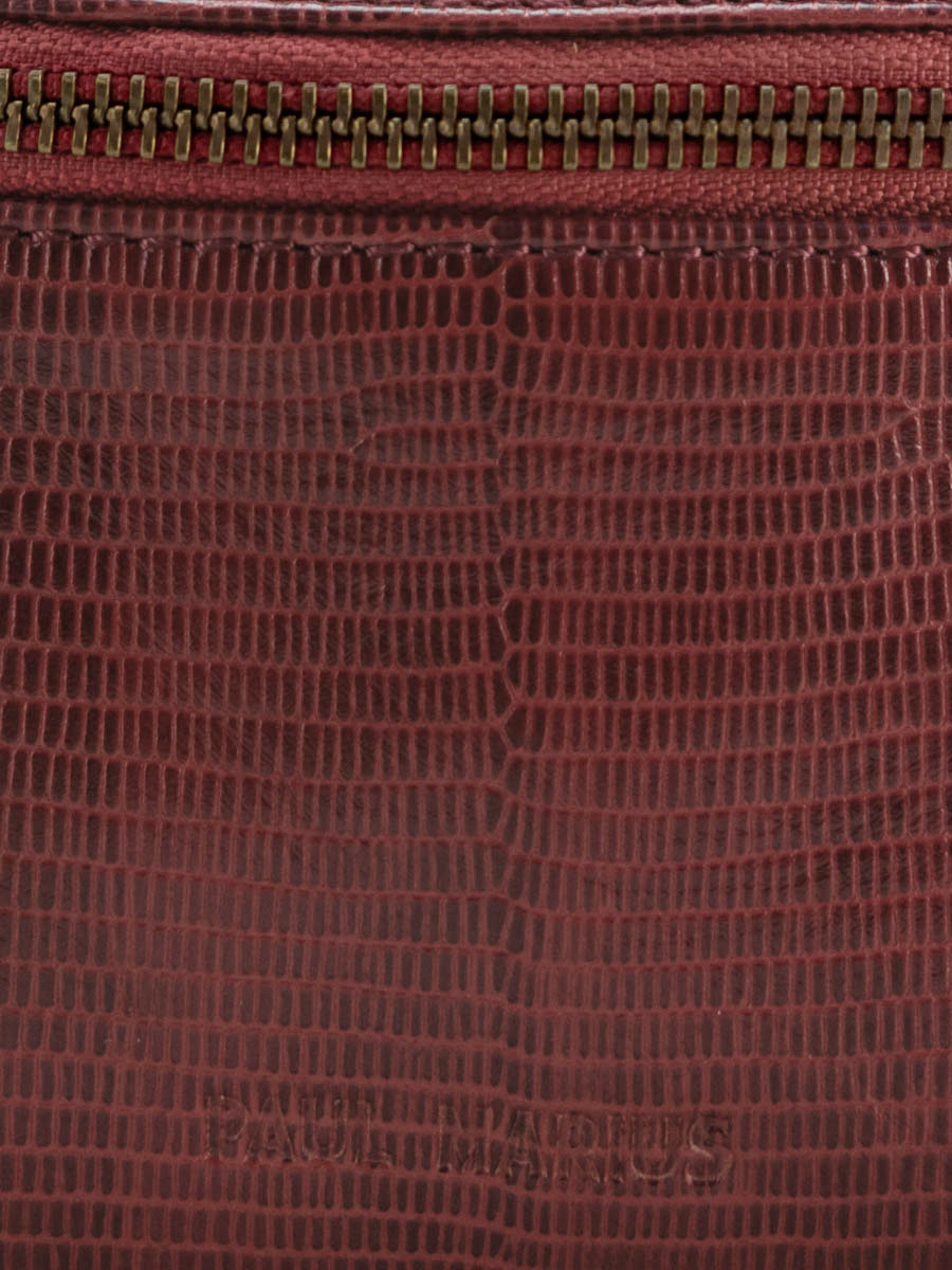 foto-en-primer-plano-material-bolso-banana-cuero-rojo-labanane-xs-1960-paul-marius-m503xs-l-r