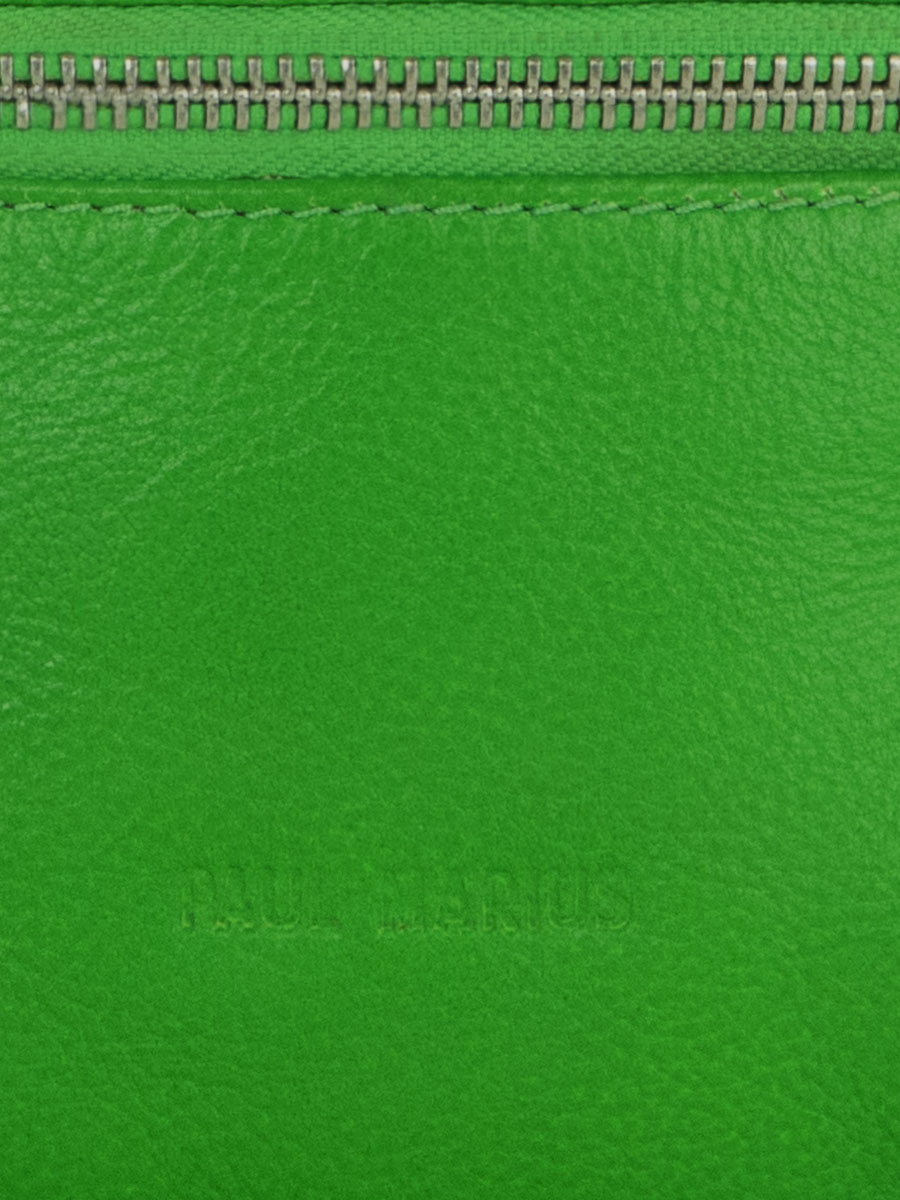 foto-vista-zoom-material-bolso-banana-cuero-verde-labanane-xs-neon-paul-marius-m503xs-ne-gr
