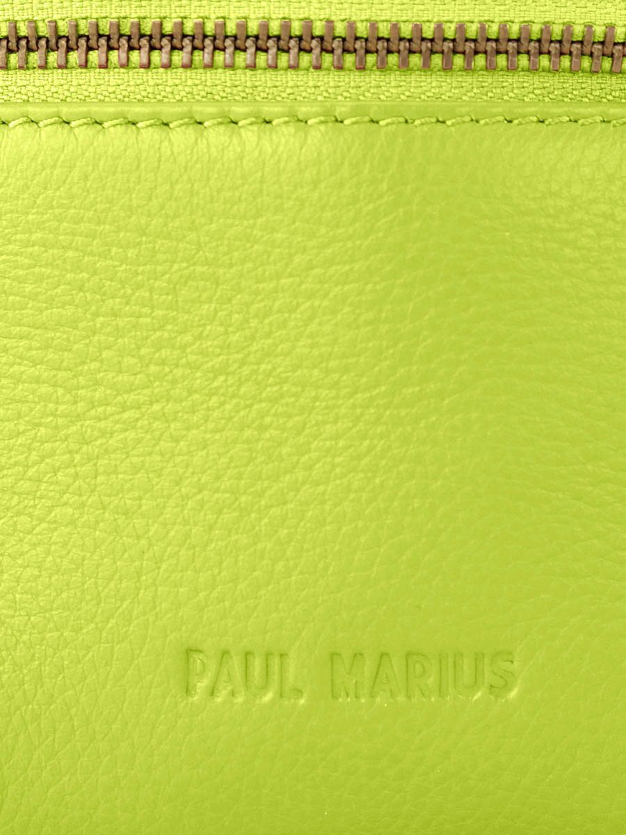 foto-en-primer-plano-mini-bolso-banana-cuero-verde-labanane-xs-sorbet-pomme-paul-marius-m503xs-sb-lgr