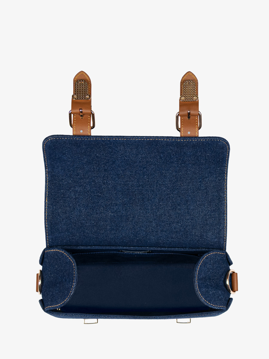 bolso-bandolera-cuero-vaquero-azul-lartisane-n2-denim-crudo-vista-interior-P102 DBLU-DENIM