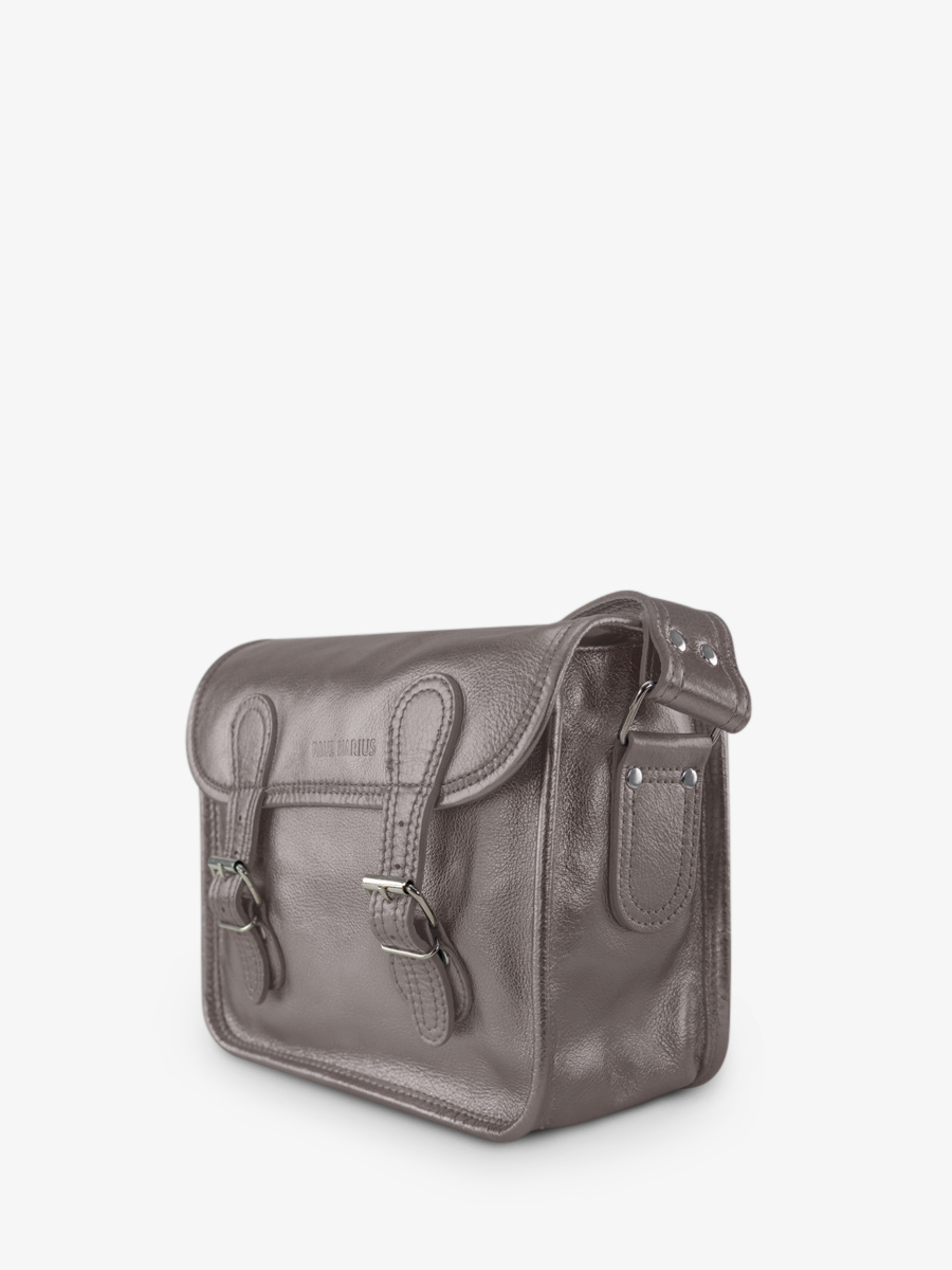 foto-vista-lateral-bolso-bandolera-cuero-plateado-lasacoche-s-acier-paul-marius-m02s10-gm
