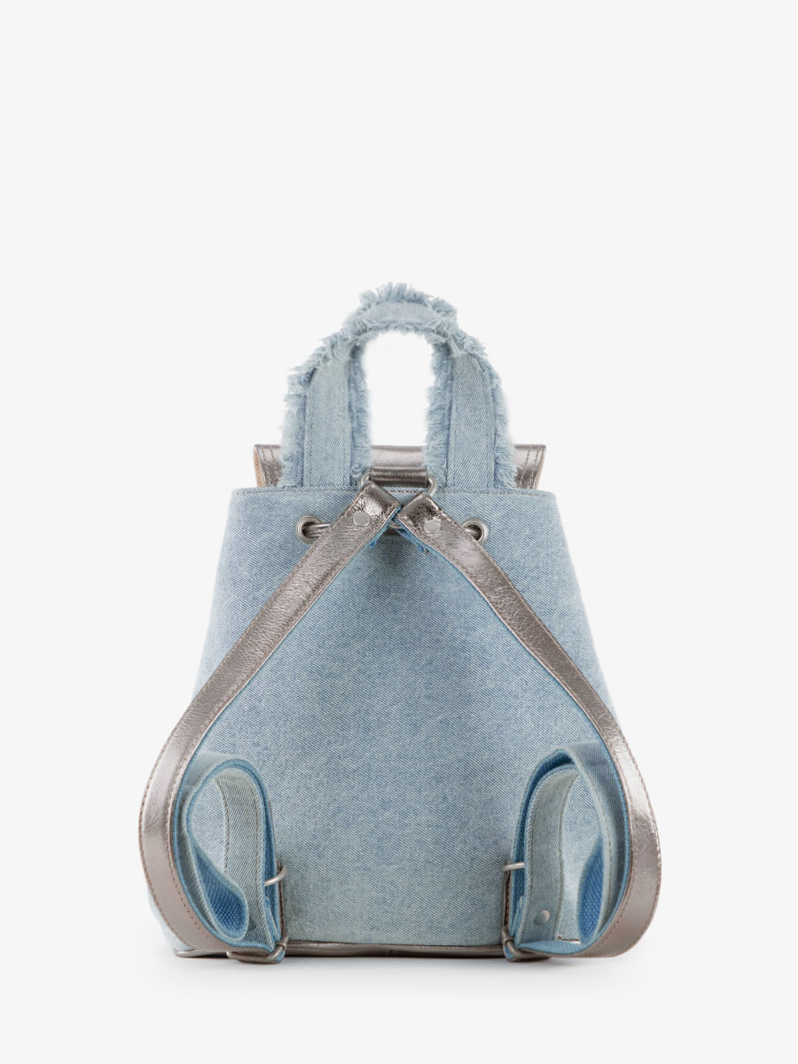 foto-vista-interior-mochila-cuero-jean-plateado-mujer-lebaroudeur-denim-acier-paul-marius-m40-gm-denim