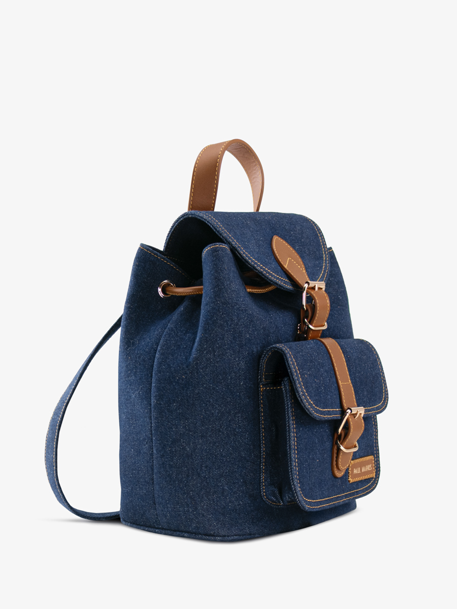 mochila-azul-jean-lebaroudeur-denim-brut-vista-lateral-M40-DBLU-DENIM