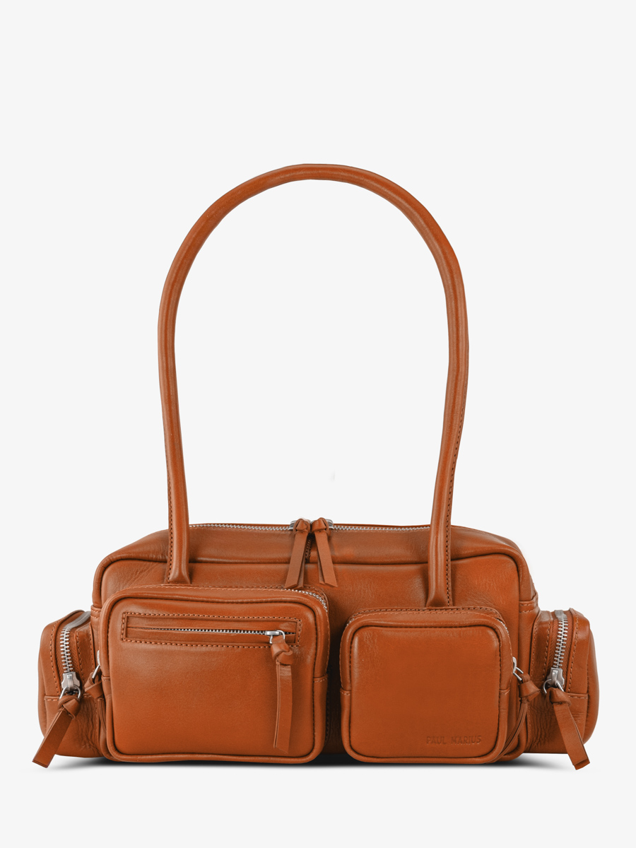 bolso-multibolsillos-cuero-marrón-lebasset-90s-cognac-vista-frontal-w56-co