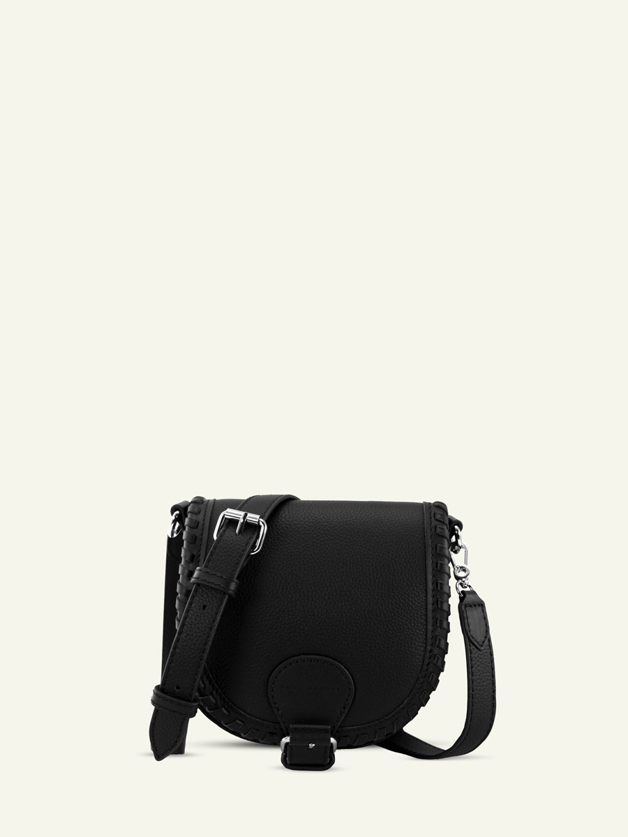 mini-bolso-bandolera-cuero-LeBobo XS-negro-vista-frontal-w61xs-b