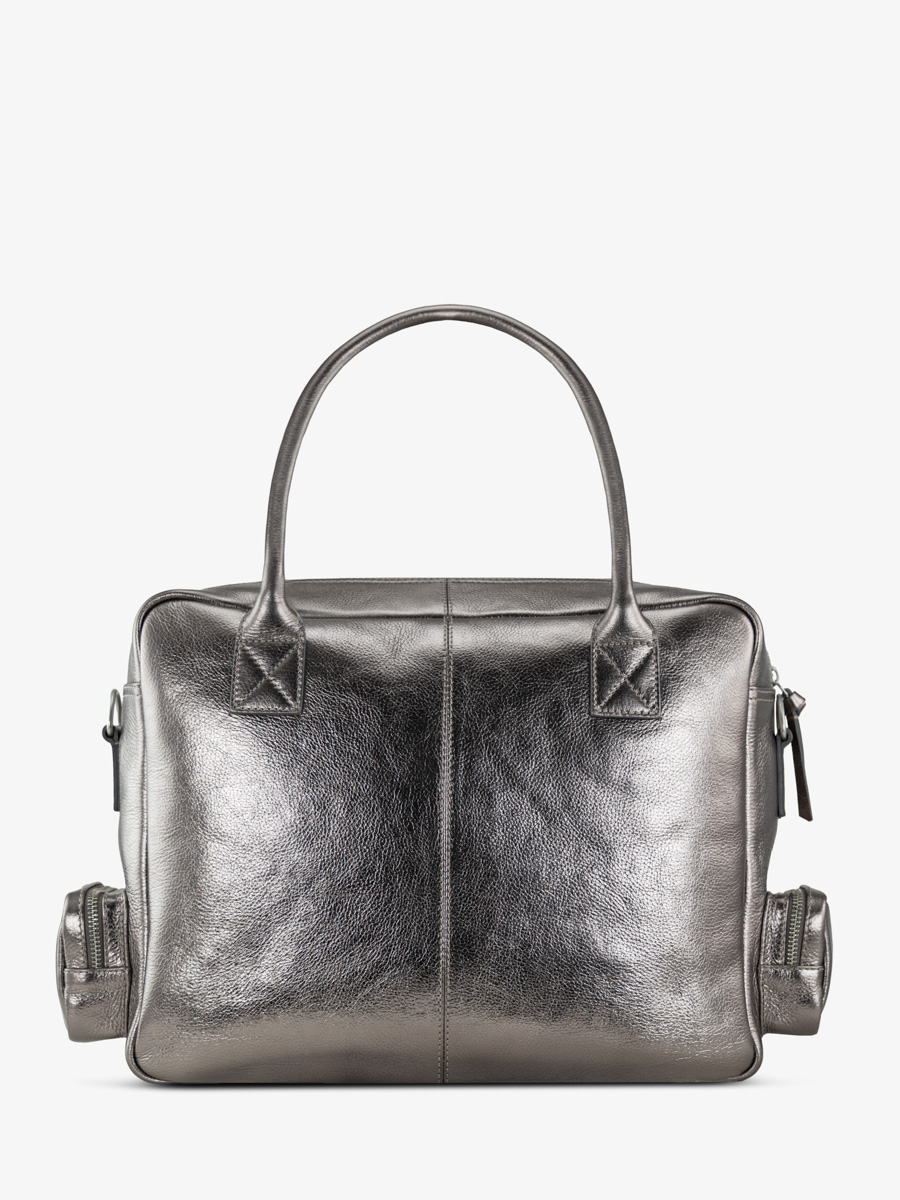 maletín-multibolsillos-plateado-ledandy-90s-acero-vista-trasera-w204-gm